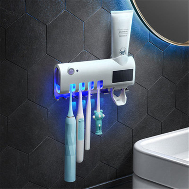 UV Toothbrush Holder & Toothpaste Dispenser