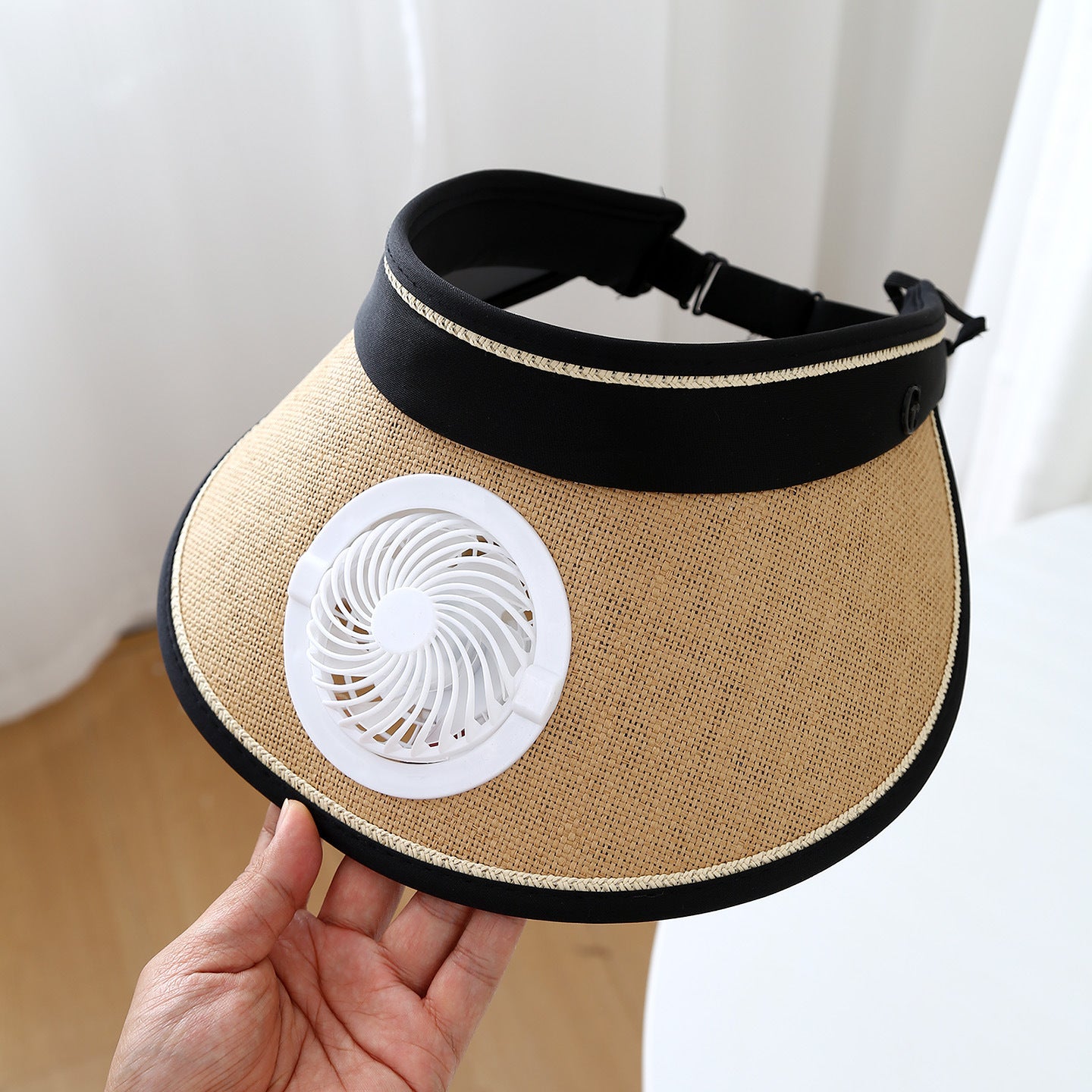 USB Charging Sunshade Cap with Built-in Fan