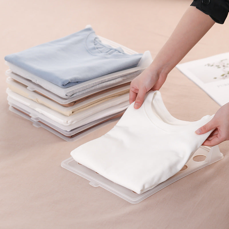 Wardrobe Clothes Organizer Tray – Stack & Sort with Ease