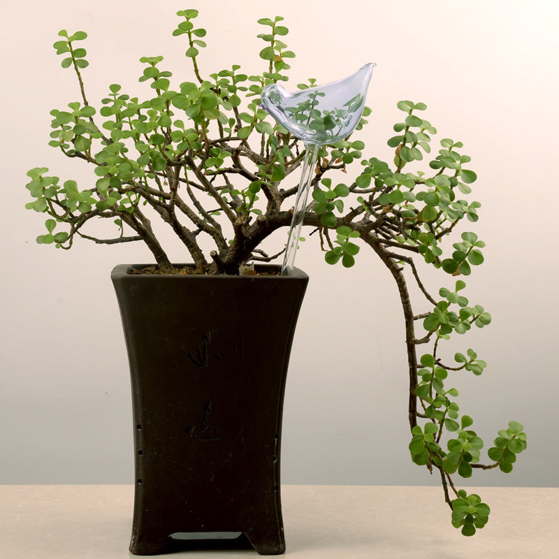 Glass Automatic Self Watering Bird.