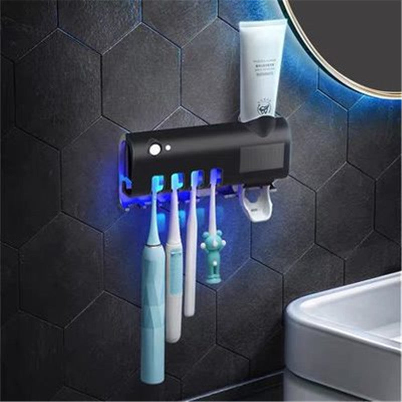 UV Toothbrush Holder & Toothpaste Dispenser