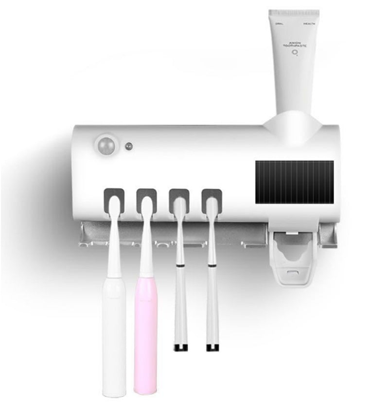 UV Toothbrush Holder & Toothpaste Dispenser