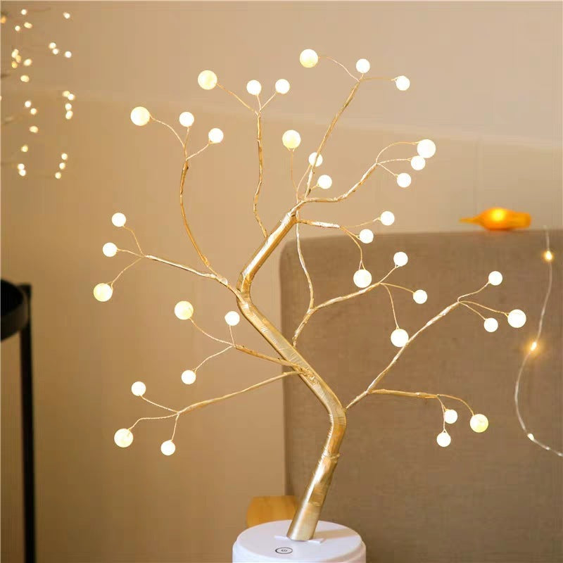 LED Fairy Copper Tree – Aesthetic Bedroom Light