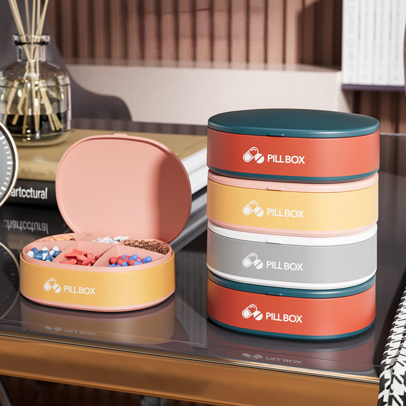 Weekly Smart Pill Organizer – Compact & Travel Friendly