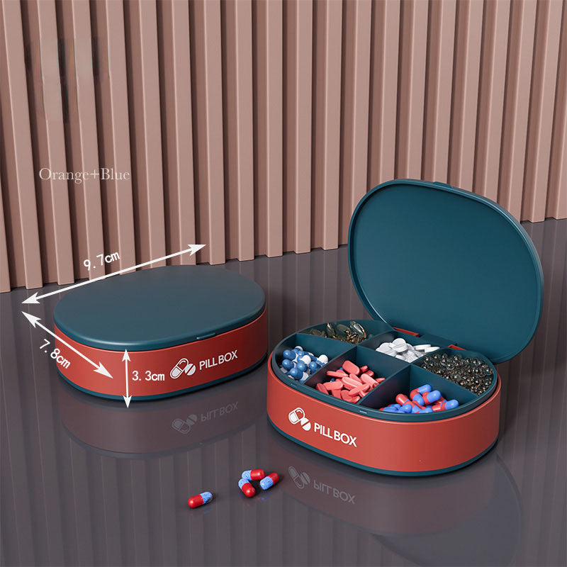 Weekly Smart Pill Organizer – Compact & Travel Friendly