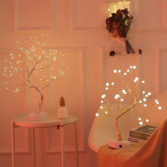 LED Fairy Copper Tree – Aesthetic Bedroom Light