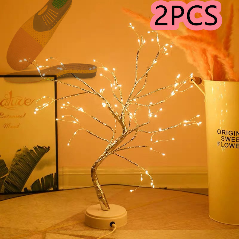 LED Fairy Copper Tree – Aesthetic Bedroom Light