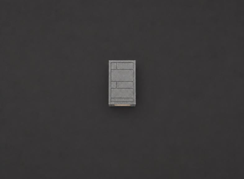 Gray Brick Outdoor Light - Gray