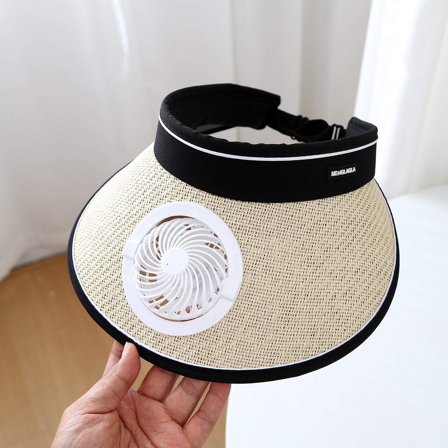 USB Charging Sunshade Cap with Built-in Fan