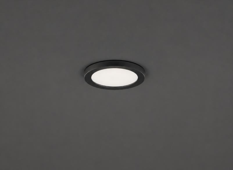 Black Flushmount Ceiling Light - Black