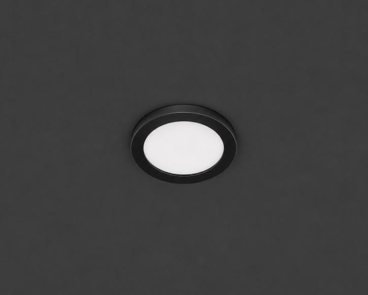 Black Flushmount Ceiling Light - Black