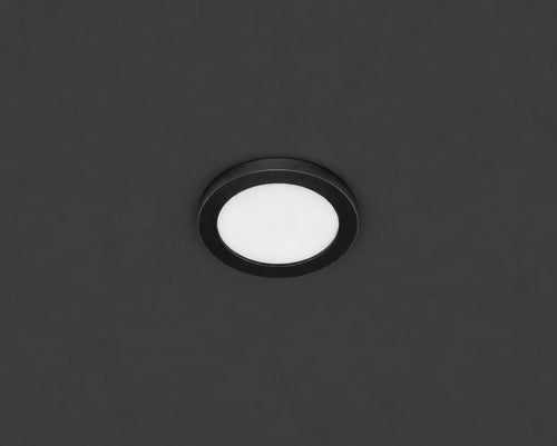 Black Flushmount Ceiling Light - Black