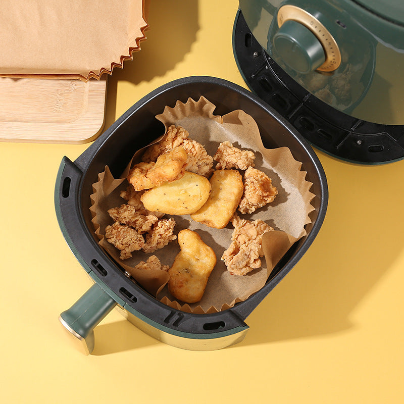 Air Fryer Paper Liners (100pcs) – Non-Stick, Oil-Resistant, Hassle-Free Cooking