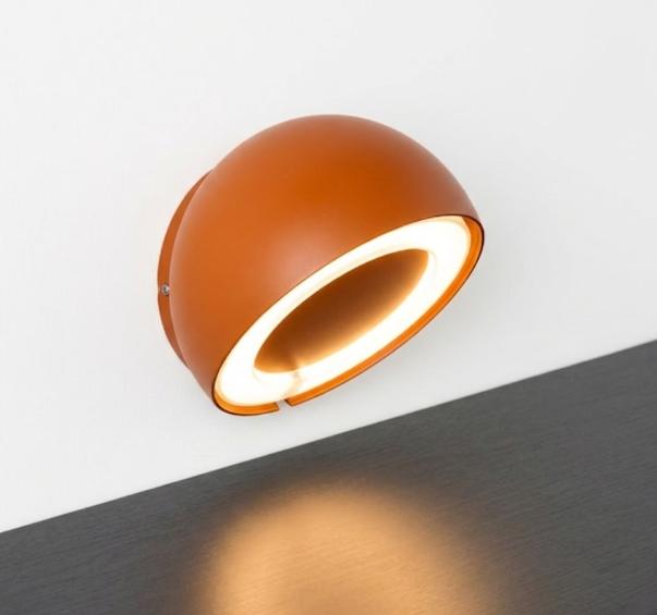 Orange Arc Wall Light - Orange