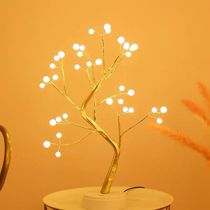 LED Fairy Copper Tree – Aesthetic Bedroom Light