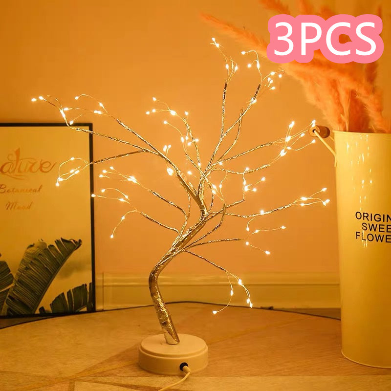 LED Fairy Copper Tree – Aesthetic Bedroom Light