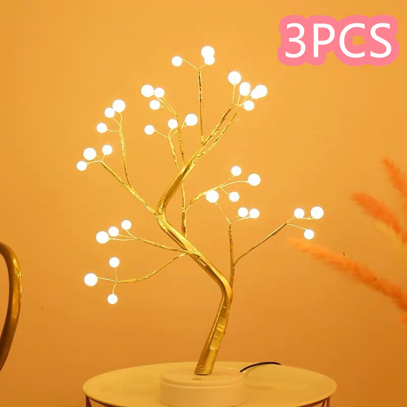 LED Fairy Copper Tree – Aesthetic Bedroom Light